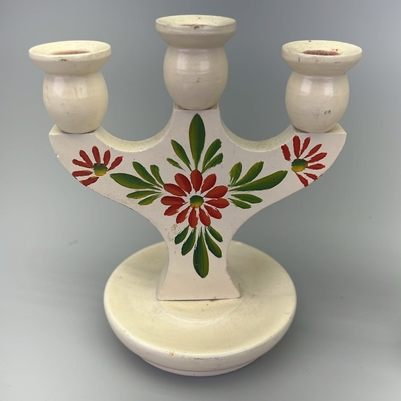 Handpainted Swedish Candleholders - Picture 2 of 8